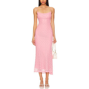 Bardot 'Adoni' Pink Midi Dress Size 10